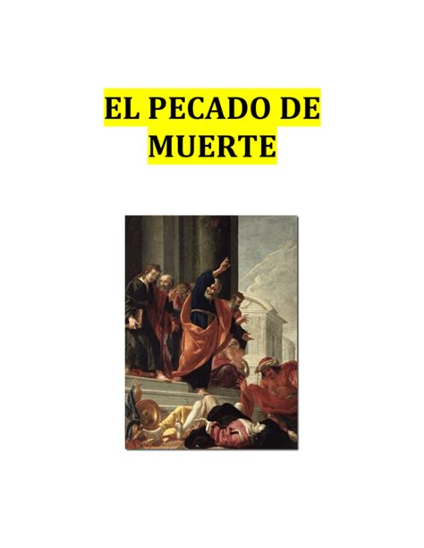 El Pecado De Muerte