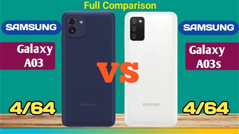 Samsung Galaxy A03 Vs Samsung Galaxy A03s Youtube