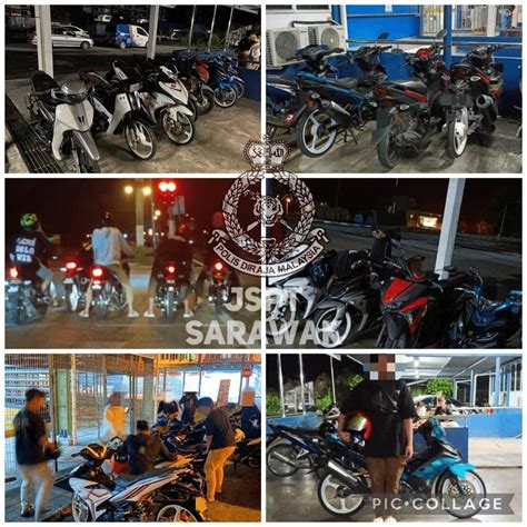 Tunggang Motosikal Sambil Buat Aksi Zig Zag Lelaki Ditahan Polis