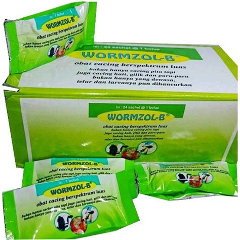 Jual Wormzol B Bolus Obat Cacing Saluran Cerna Dan Napas Sapi Dan