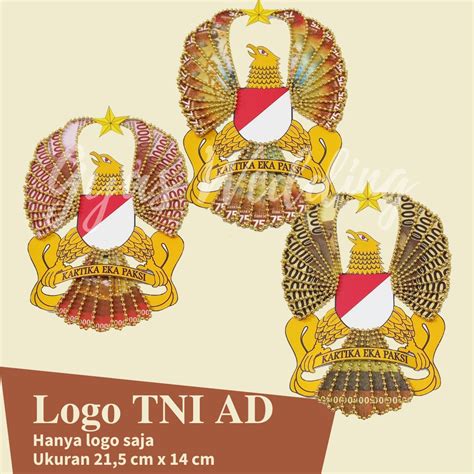 Jual Layout Ornamen Mahar Logo Tni Ad Kartika Eka Paksi Hanya Logo