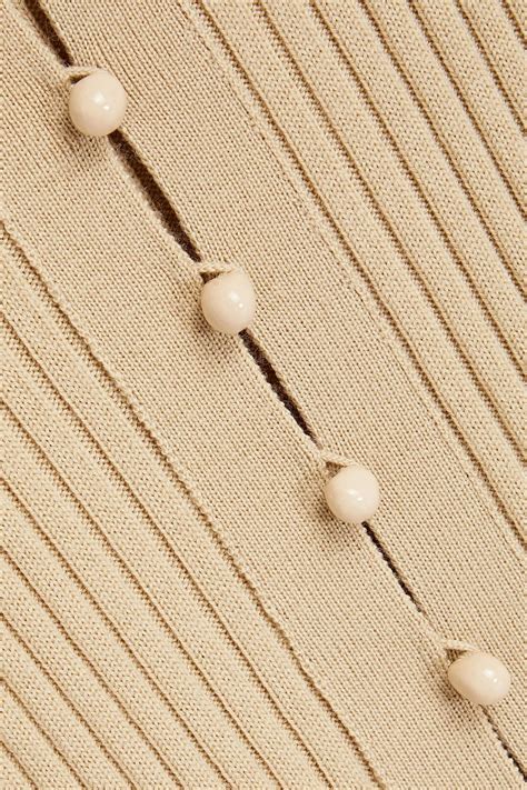 CHLOÉ Ribbed wool and cashmere top THE OUTNET