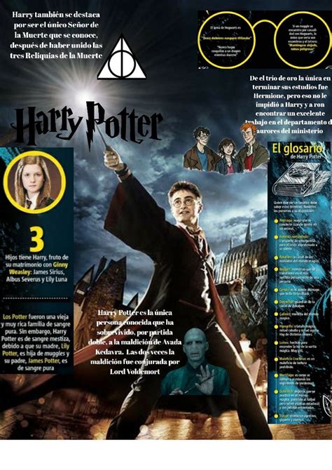 Infograf A De Harry Potter Biografias De Personajes Historicos