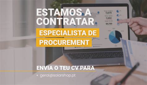 OFERTA EMPREGO ESPECIALISTA DE PROCUREMENT COMPRAS