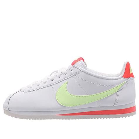 Wmns Nike Classic Cortez Leather Volt Flash Crimson 807471 116