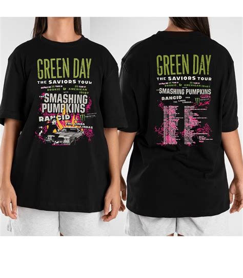 Green Day The Saviors 2024 Tour Shirt Green Day Band Graphic Etsy