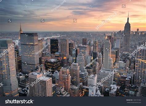 New York City Skyline Aerial View Stock Photo 125115182 | Shutterstock