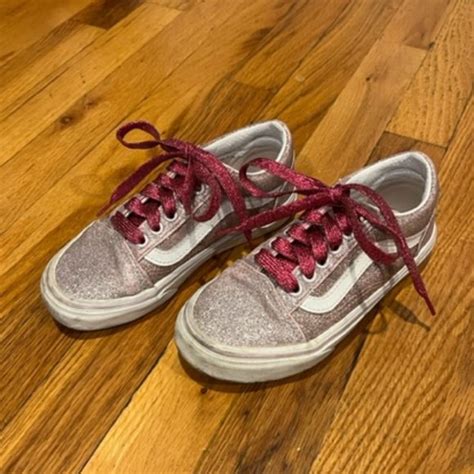 Vans Shoes Vans Pink Glitter Old Skool Vans Poshmark