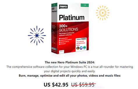 Nero Platinum Suite 2024 review: 40% off lifetime license