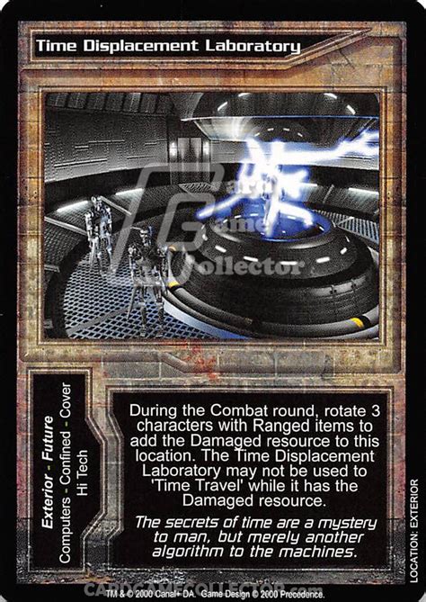 Time Displacement Laboratory The Terminator Ccg