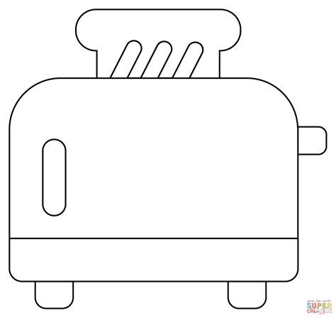 Toaster Coloring Page Free Printable Coloring Pages