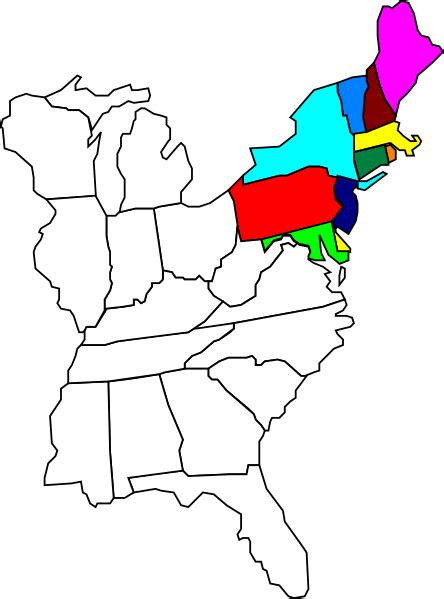 Blank Northeastern Map