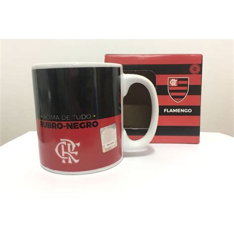 Caneca Flamengo Oficial Licenciado De Porcelana 320 Ml Shopee Brasil