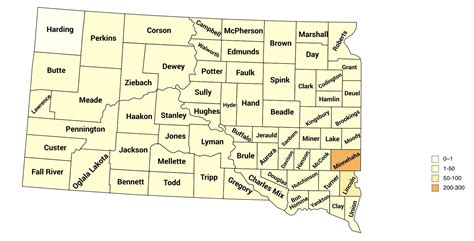 Population Density of South Dakota (By County) : r/MapPorn