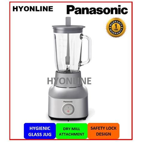 Mx M Panasonic Glass Jug Blender With Dry Mill Mx M Ssl