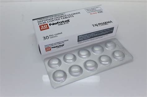 Nefopam Hydrochloride Tablet 30mg Manufacture & PAN in India