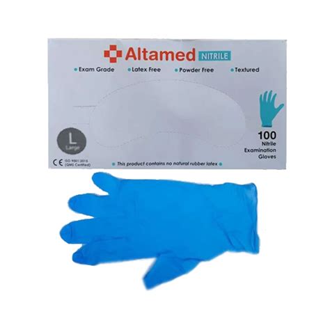 Altamed Nitrile Examination Gloves Size L 100 Pieces Kegunaan Efek