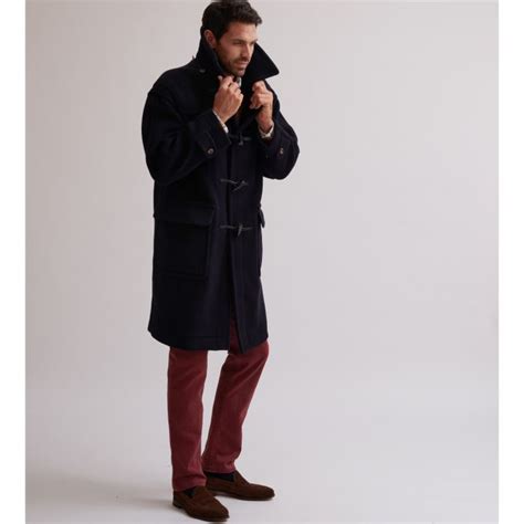 Navy Montgomery Duffle Coat | Men's Country Clothing | Cordings