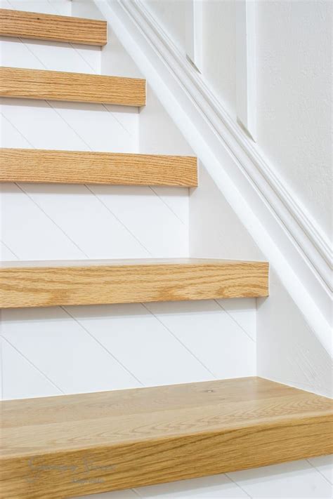 Diy modern stair treads risers – Artofit