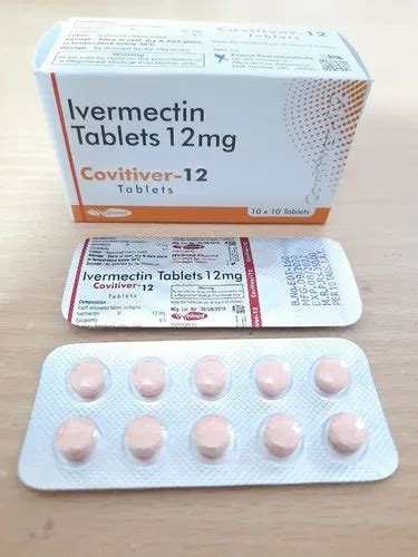 Covitiver Ivermectin 12mg Tablets Packaging Type Blister Packaging