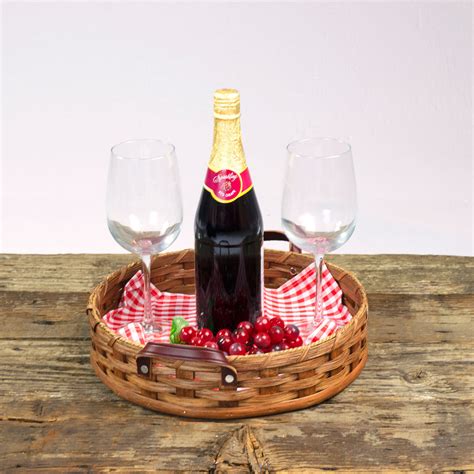 Round Serving Tray Basket - Dutch Country General Store