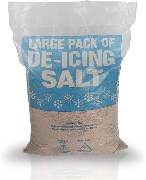 Peacock Salt 10KG Bag White De Icing Rock Salt For Clearing Roads Paths