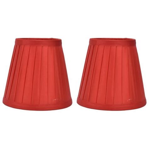 Tbest Abat Jour En Tissu Baril Pour Lampe De Table Pi Ces Double