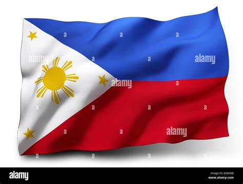 Wavy Flag Of Philippines Cut Out Stock Images Pictures Alamy