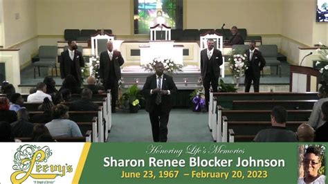 Sharon Renee Blocker Johnson February 25 2023 Leevys Funeral Home