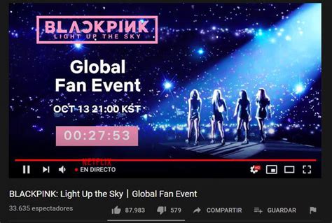 Blackpink Light Up The Sky En Vivo V A Netflix Mira La Transmisi N