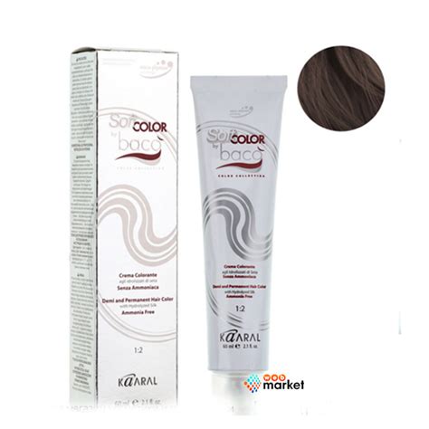 Крем-краска Kaaral Baco Soft 5.38 светлый золотисто-каштановый шатен ...