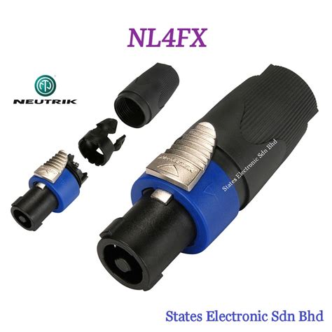 GENUINE NEUTRIK NL4FX 4 Pole Speakon Connector (Original Neutrik ...