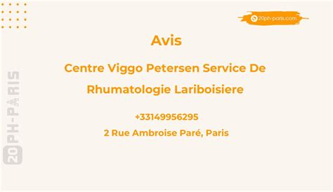 Les 15 meilleurs services de rhumatologie à Paris pour un soulagement