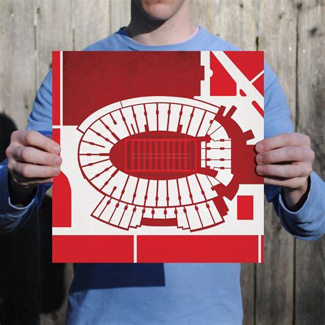 Camp Randall Stadium Map Art by City Prints - The Map Shop