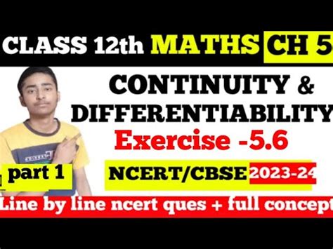 Class 12 Maths Chapter 5 Continuity Differentibility Class 12