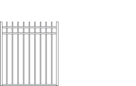 Versai Ornamental Steel Fencing Rackable Fence Panels