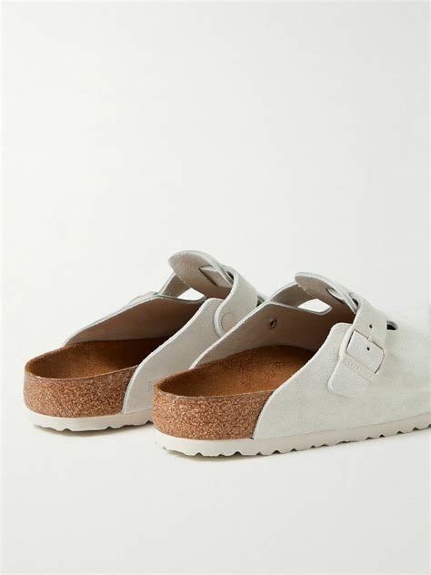 Birkenstock Boston Suede Clogs Neutrals Birkenstock