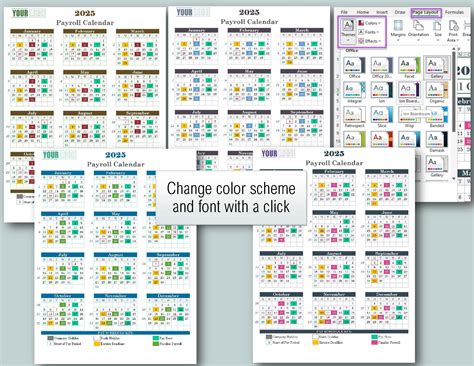 2025 Bi Weekly Payroll Calendar And Schedule Template Excel Download