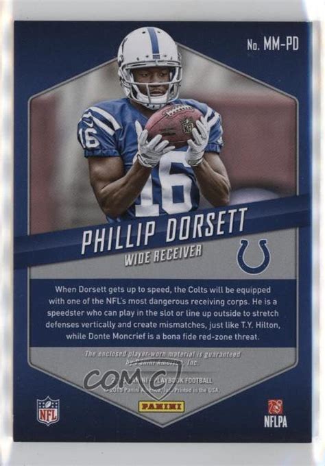 2015 Panini Playbook Mammoth Materials Prime 50 Phillip Dorsett Rookie