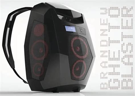 Boompack : Boombox Backpack Concept by Massimo Battaglia - Tuvie Design