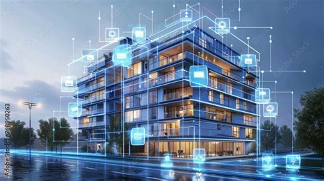 Design concept of a smart building. Engineering of smart building's ...