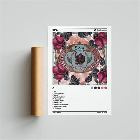 SZA Z Album Cover Poster SZA Poster Print Wall Art Home - Etsy