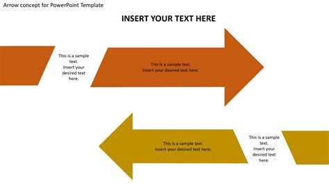 Split Arrows Diagram Template For PowerPoint Templates Powerpoint