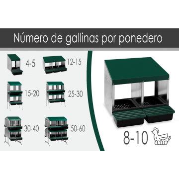 Ponederos Para Gallinas Ponedero Eco Huecos Con Escamoteador