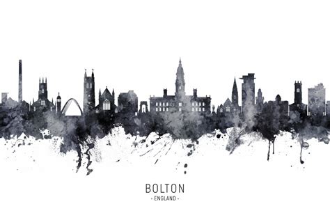 Skyline von Bolton England Michael Tompsett als Kunstdruck oder Gemälde