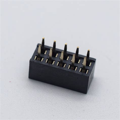 2mm 2 0mm Pitch 2x5 Pin 10 Pin Female Double Row Straight Pin Header