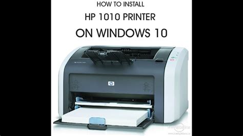 How To Install Hp 1010 Printer On Windows 10 Os Youtube