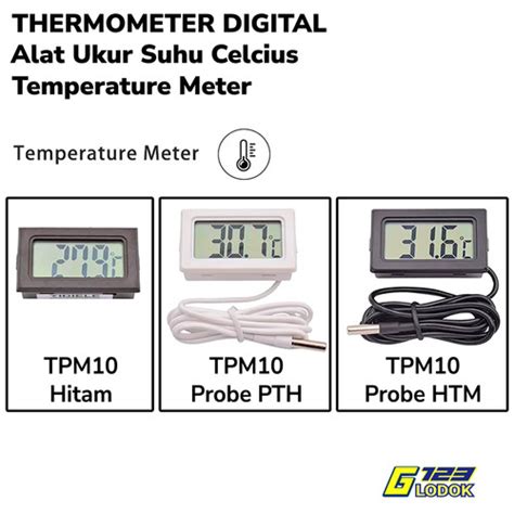 Jual Mini Digital Thermometer Termometer Alat Ukur Suhu Kelembaban