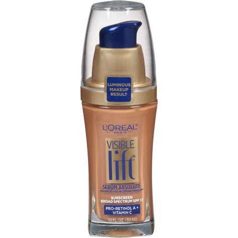 Loreal Paris Visible Lift Serum Absolute Lightweight Foundation Classic Tan 1 Fl Oz Walmart