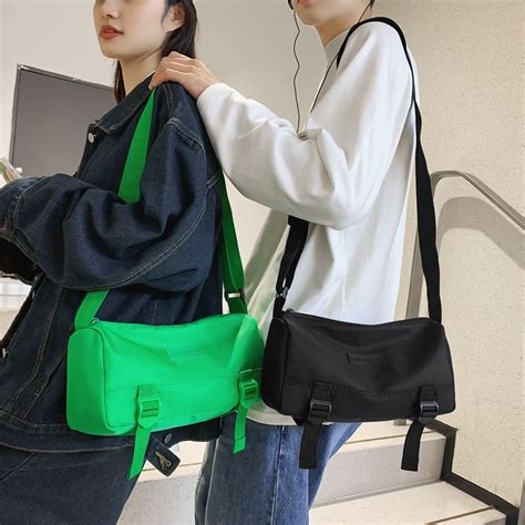 Ulzzang Korean Fashion Nylon Big Capacity Ins Japanese Ins Men Sling